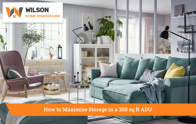 300 sq ft ADU featuring smart solutions for maximizing space