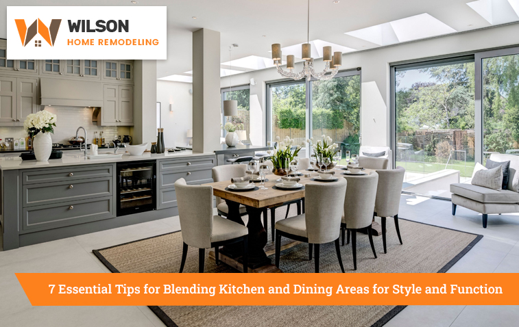 Cozy kitchen and dining area with natural lighting